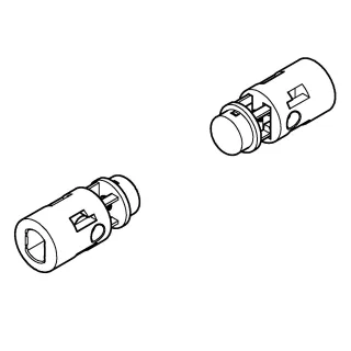 GROHE Stoßdämpfer 102903 für Euro-Keramik WC-Sitz 39330002 alpinweiß, 102903SH00 102903SH00