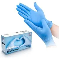 IEA Medical Einweghandschuhe Nitril-Handschuhe blau (Box, 100-St., Stück, Box) puderfrei, latexfrei, Hygiene-, Schutz-, Untersuchungshandschuhe