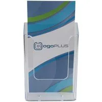 ogoPLUS Zeitungsständer DIN lang Wandprospekthalter Hochformat, Prospektständer