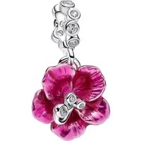 Pandora Charm Blume Charm-Silber Hibiskus-Blüte