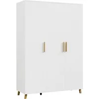 rauch Drehtürenschrank Kleiderschrank Schrank Garderobe SHINJO Breiten 93/140/187 cm (in 3 verschiedenen Ausstattungen BASIC/CLASSIC/PREMIUM) Griffe und Füße aus Massivholz, viel Stauraum MADE IN GERMANY