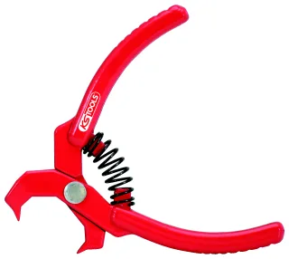 KS Tools Niet-Lösezange, rot, abgewinkelt, 100mm rot - 115.1097