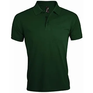 SOLs Mens Prime Pique Plain Kurzarm-Poloshirt (flaschengrün)
