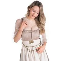 MarJo Dirndl Samt Dirndl 2tlg. - POLLING - sand