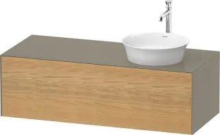 Duravit White Tulip Konsolenwaschtischunterbau wandhängend Natur Eiche & Stein Grau Matt & Hochglanz WT4977RH5H2