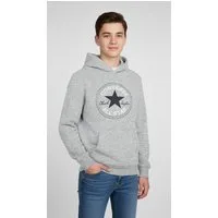 Converse Kapuzensweatshirt für Kinder mit farblich passender Fütterung, in bedruckter oder unifarbener Optik