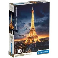 Clementoni® Puzzle High Quality Collection Compact, Eiffel-Turm, mit neuer Compact Box, 1000 Puzzleteile, Made in Europe
