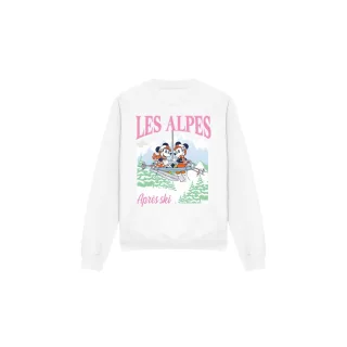 Disney - "Les Alpes" Sweatshirt für Herren/Damen Unisex (Weiß)