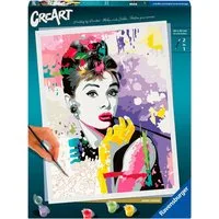 Ravensburger Malen nach Zahlen CreArt, Audrey Hepburn, für Erwachsene, Made in Europe