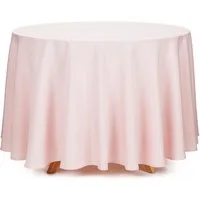 partydeco Tischdecke, Tischdecke rund 230cm Rosa