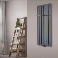Szagato Badheizkörper BADHEIZKÖRPER Design Peking 2 120x47cm 799 Watt Edeloptik (1 HH 15mm), 5 Jahre Garantie, Made in Germany