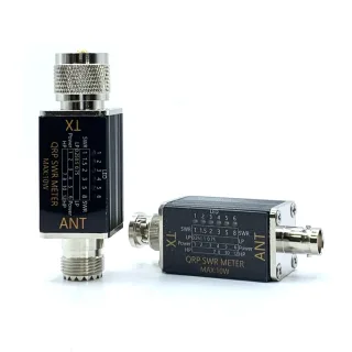 1- 30mhz 10W Standing Wave Meter Power Meter with 6 LED Indicators Portable SWR Meter