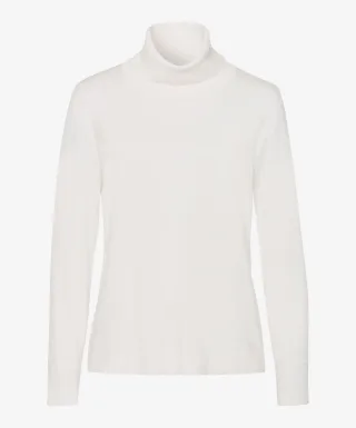 BRAX - Rollkragenpullover - Style Lea weiß - Gr. - 38