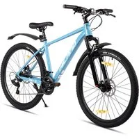 HILAND Mountainbike 27,5 Zoll Herren und Damen MTB mit Aluminiumrahmen, 21 Gang,Aluminiumrahmen, Doppelscheibenbremsen, Gefederter Vordergabel