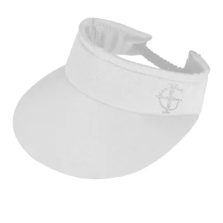 Island Green - Sonnenblende Logo für Damen - Emblem (Weiß)