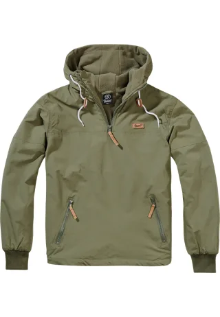 Brandit Anorak "Brandit Herren Pull Over Windbreaker" 1 Stk. tlg. mit Kapuze