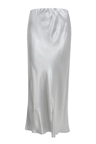 Smith&Soul - Shinny Skirt silver grey - Gr. - L