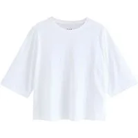 Next T-Shirt T-Shirt mit Rundhalsausschnitt aus Flammengarn (1-tlg)