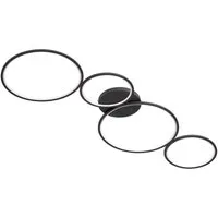 TRIO Leuchten LED Deckenleuchte Rondo, Dimmfunktion, LED fest integriert, Warmweiß, Deckenlampe LED warmweiß 3000K dimmbar per Wandschalter 4800 Lumen