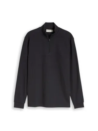 Denim Tom Tailor - Troyer Langarmshirt mit Reißverschluss coal grey - Gr. - XL