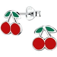 ALEXANDER YORK Paar Ohrstecker KIRSCHEN, 2-tlg., 925 Sterling Silber