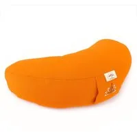 SEI Design Yogakissen Meditationskissen Yogakissen Halbmond mit Buchweizenschalen Füllung, gesticktes Motiv