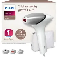 Philips IPL-Haarentferner Philips Lumea Series 8000 BRI946/00, 450.000 Lichtimpulse, 3 Aufsätze (Körper, Gesicht, Präzision)