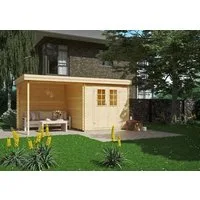 Kiehn-Holz Gartenhaus Edersee, BxT: 454x230 cm, aus naturbelassenem Fichtenholz