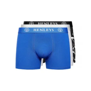 Henleys - "Henline" Boxershorts für Herren(3er-Pack) (Bunt)