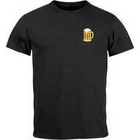 MoonWorks Print-Shirt Herren T-Shirt Backprint Lecker Bierchen Bier Motiv Alkohol Fun-Shirt mit Print