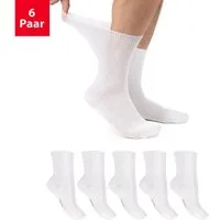 Footstar Gesundheitssocken Gesundheits Diabetiker Socken für Damen & Herren (6 Paar)