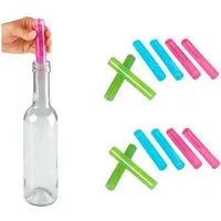 HAC24 Kühlakku Eis Sticks Stab Eisstäbe Eissticks Eiswürfel Stabform, 12 x 2 cm Wiederverwendbar