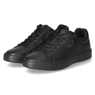 Tamaris Low Sneaker - Gr. 37 - Schwarz - Leder und Synthetik