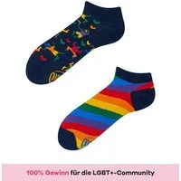 Many Mornings Sneakersocken Many Mornings Sneaker Over The Rainbow (1 Paar, 1-Paar, 1 Paar) immer ein dismatching Paar