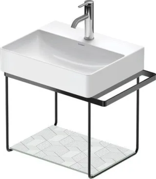 Duravit DuraSquare Metallkonsole Schwarz Matt 565x380x400 mm - 0031334600 31334600