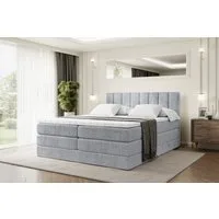 ALTDECOR Boxspringbett OTTA KING (Multipocket-Matratze H4, H3 Matratze Bonellfederung, Topper, Kopfteil)