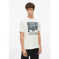 s.Oliver Kurzarmshirt T-Shirt Baumwoll-T-Shirt mit Frontprint