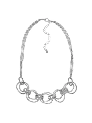 Steuer Modeschmuck Kette Metall Matt Glanz