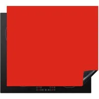 MuchoWow Herd-Abdeckplatte Rot - Farbe - Einfarbig, Vinyl, (1 tlg), Ceranfeldabdeckung Küche, Herdabdeckplatte Einteilig, 59x51 cm