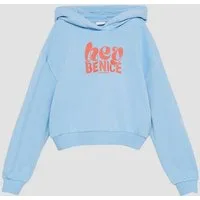 s.Oliver Sweatshirt Sweatshirt Oversized Kapuzen-Sweatshirt mit Front-Print