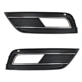 Stoßstange Gitter Abdeckung Chrom LINKS RECHTS für Audi A4 B8 8K Facelift 11-15