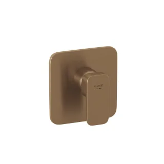 KLUDI-RENON Unterputz-Brause-Einhandmischer, Feinbau-Set mit Funktionseinheit Brushed Bronze PVD 42755N175