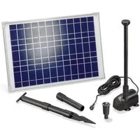 esotec Solarpumpe 20/1350 Teichpumpenset WaterSplash, 1350l/h, 50Wp Solarmodul 101014 (Komplettset)