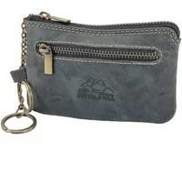 Buffalo Hill Schlüsseltasche Büffelleder Schlüsseletui, >SLT-08< echt Leder Schlüsselbörse, mit zwei Ketten und Schlüsselringen