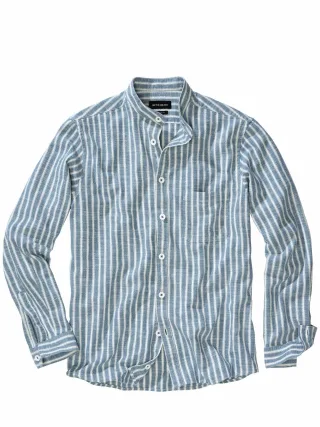 Mey & Edlich Herren Vorarbeiter-Hemd Blau 100 % Baumwolle