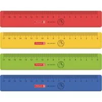 Baier Kindersitz Lineal Lineal für Linkshänder 17 cm in 4 Farben sortiert, für Linkshänder geeignet