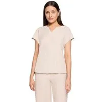 Betty&Co Kurzarmshirt Damen mit Struktur (1-tlg) Material