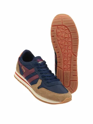 GOLA Herren Sneaker Daytona Chute Braun 80 % Nylon (recycelte Fallschirmseide), 20 % Rindveloursleder
