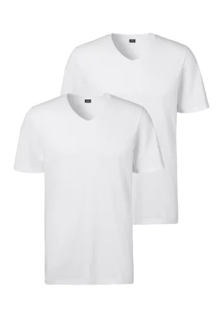 s.Oliver LM s.Oliv V-Shirt 2x 2x weiß - Gr. - S