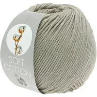 LANA GROSSA SOFT COTTON Häkelwolle, 140 m (weiches, vielseitiges Garn für höchsten Tragekomfort), 50 g